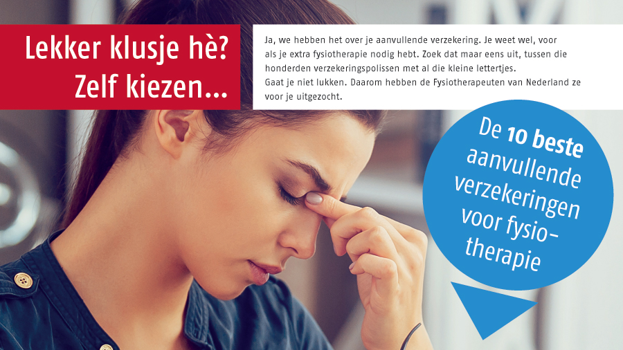Download de PDF met 10 beste aanvullende verzekeringen voor fysiotherapie Download de PDF met 10 beste aanvullende verzekeringen voor fysiotherapie